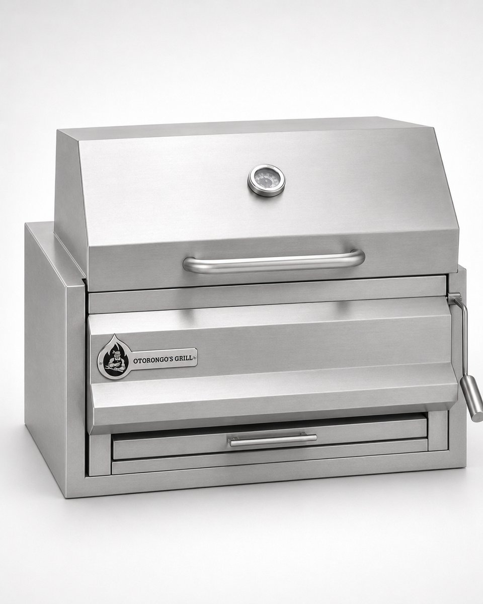 Parrilla Ahumadora Empotrable a Carbón — vista 4
